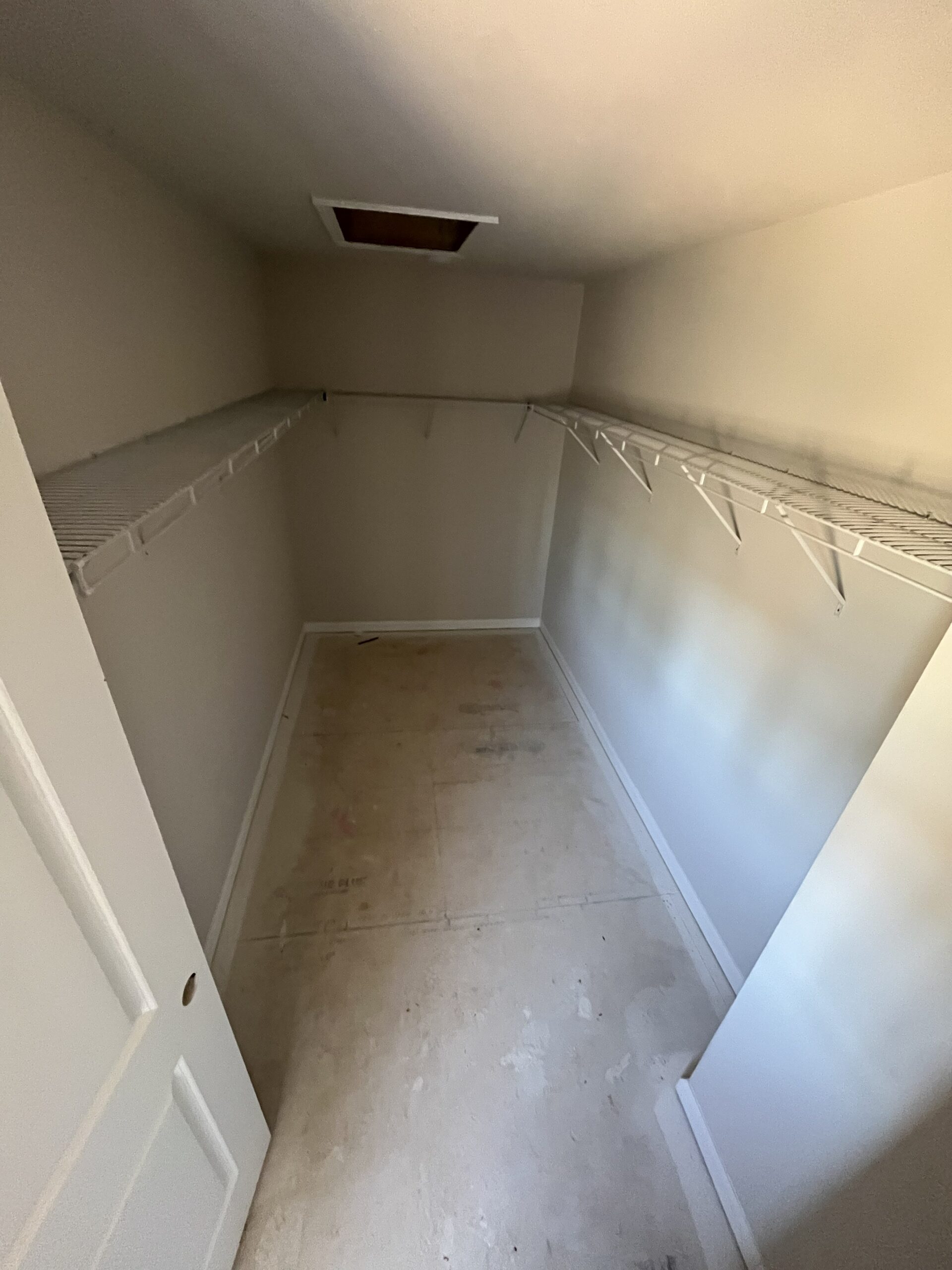 closet wire rack install